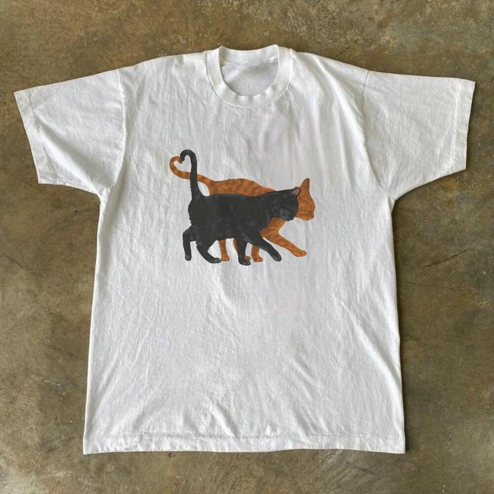 White Cat Graphic Tee